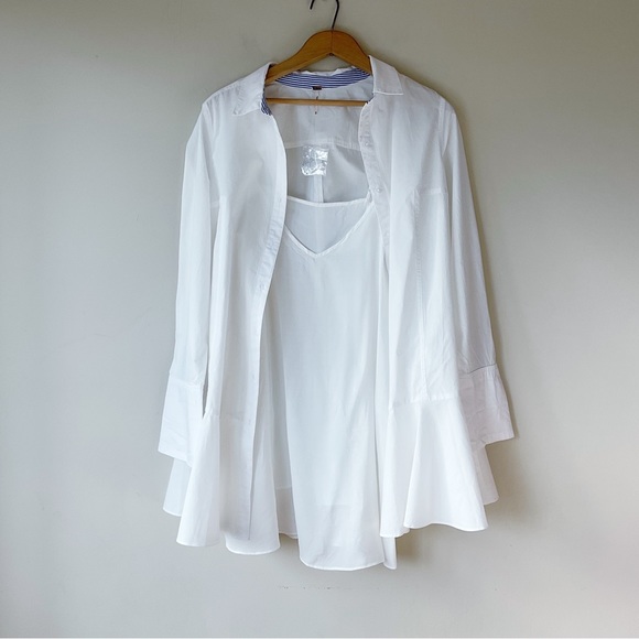 Free People All For You Shirtdress in White Size M NWT - Picture 5 of 13